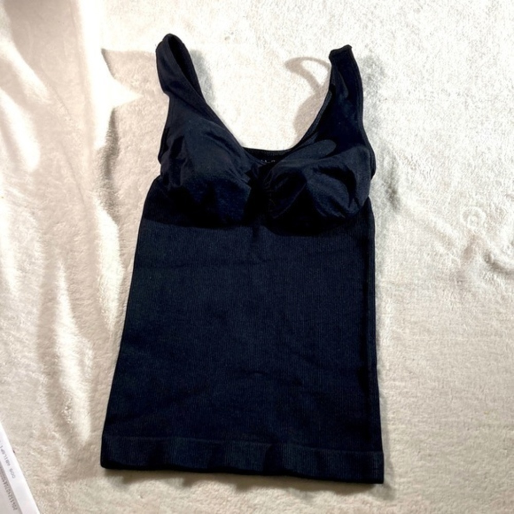 Under Where? Woman’s Black Shape Wear Tank Top